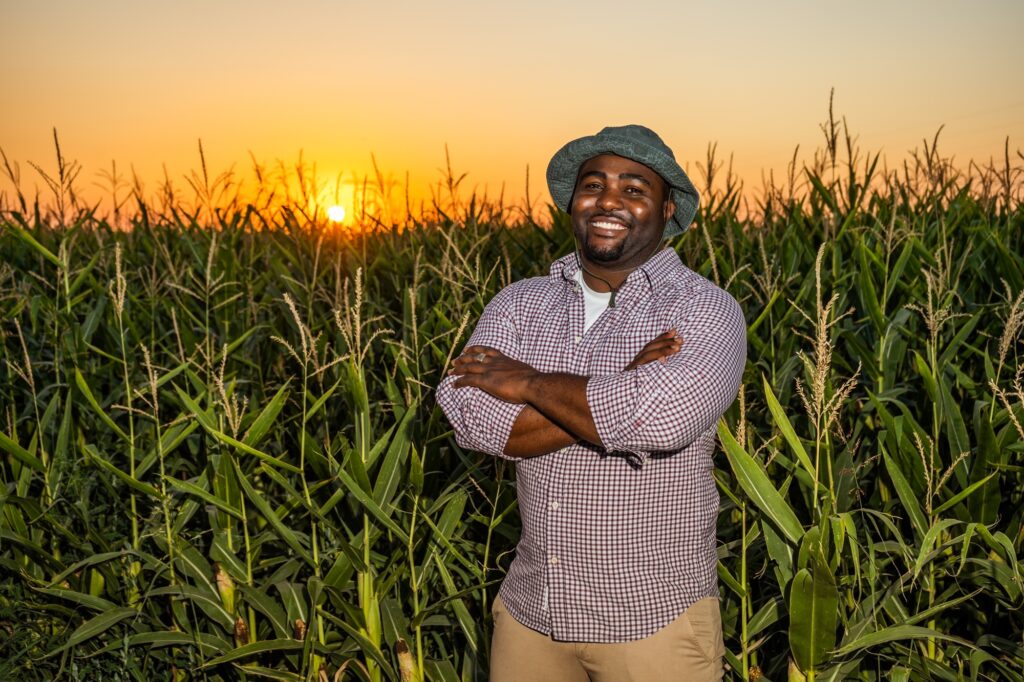 Happy farmer