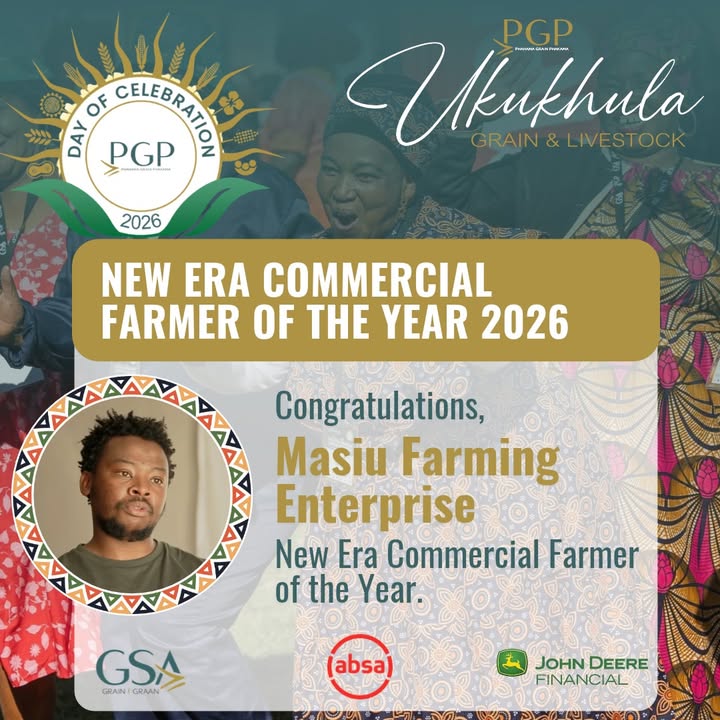 Congratulations to Masiu Farming Enterprise, the Grain SA/ABSA/John Deere Financial New Era Commercial Farmer of…