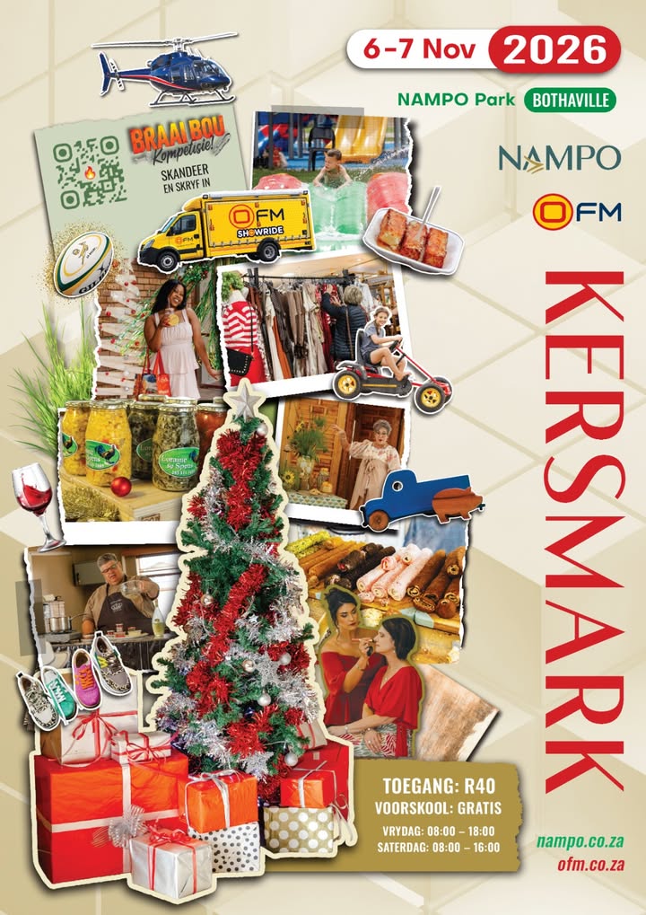 Die feestyd is om die draai! 🎅🎁 Kom geniet die feestelike atmosfeer by die NAMPO…